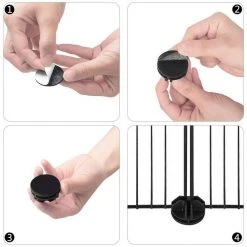 EUGAD Freigehege, Freigehege Kaninchen mit Stauraum Hasen Meerschweinchen Welpenauslauf Laufgitter mit Tür&Treppe DIY Schwarz 41 Platten (35x35cm/Platte) 105 x 70 x 70 cm -TischStuhl Verkäufe fafe57ac 7952 58ae acfd 15b097229260