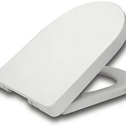 EUGAD WC-Sitz, Toilettendeckel mit Absenkautomatik D Form Weiß