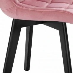 EUGAD Esszimmerstuhl (2 Stück), Wohnzimmerstuhl mit Rückenlehne, Polsterstuhl Küchenstuhl Weich Samt und Holz für ESS- und Wohnzimmer Schwarz Dunkelgrau, Dunkelgr&uuml;n, Rosa -TischStuhl Verkäufe fdb219c1 f8de 51e8 8387 d12de4f08679