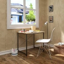 EUGAD Schreibtisch, Computertisch Esstisch Holz Stahl 80x60x70 cm Holz Vintage+schwarz Hell Eiche+schwarz, Hell Eiche+wei&szlig;, Marmor+schwarz -TischStuhl Verkäufe fdf4a319 04dd 5eb7 bb81 5eddea20987c