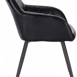 EUGAD Esszimmerstuhl, 6er-Set Esszimmerstuhl aus Kunstleder Metallbeine Schwarz Dunkelbraun -TischStuhl Verkäufe fe0781c0 18dc 557d 9b0a a266131f12e2