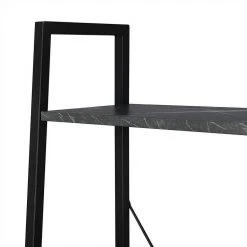 EUGAD Bücherregal, Standregal Bücherregal Metallregal Leiterregal Stufenregal Multifunktionale Regal Industrie Design MDF Metall Schwarz+schwarzer Marmor Golden+Weißer Marmor, Vintage -TischStuhl Verkäufe ffa4beee c474 503a 8fa3 8e2cb5d86c3b