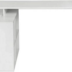 EUGAD Schreibtisch, mit Ablagen Holz 116x75x80cm Dunkelbuche Helleiche, Wei&szlig; -TischStuhl Verkäufe fffe5cb0 1ed3 5e7f b70c 8278734b1535